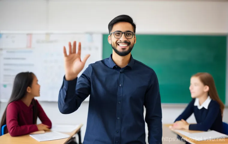 TESOL 강사가 겪는 일반적인 도전 과제 - **Vibrant, Diverse Classroom with Interactive Learning:**
A brightly lit, modern classroom setti... TESOL 강사가 겪는 일반적인 도전 과제 - **Vibrant, Diverse Classroom with Interactive Learning:**
A brightly lit, modern classroom setti...