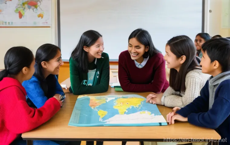 TESOL 강사가 겪는 일반적인 도전 과제 - **Resourceful Teacher Navigating Multiple Demands:**
A dynamic, slightly elevated shot of a male... TESOL 강사가 겪는 일반적인 도전 과제 - **Resourceful Teacher Navigating Multiple Demands:**
A dynamic, slightly elevated shot of a male...