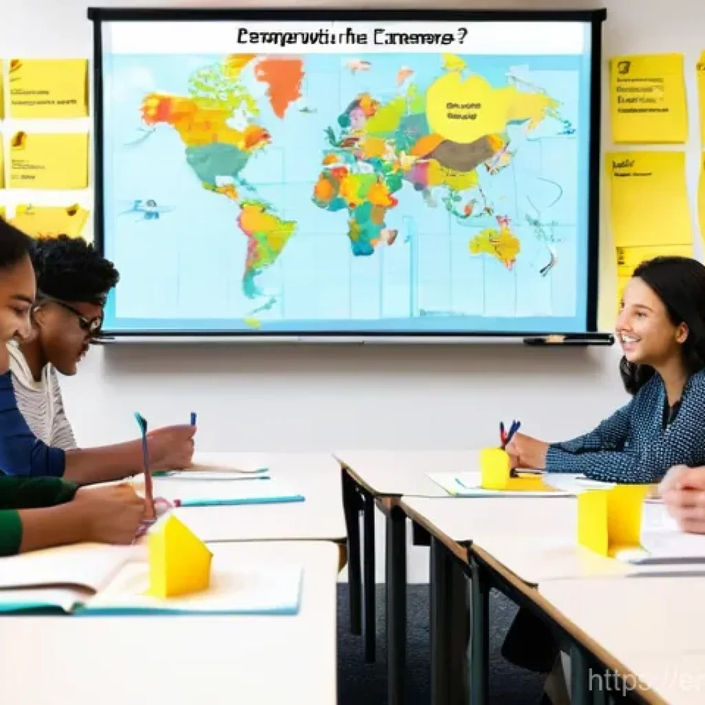 TESOL 강사가 자주 겪는 도전 과제 - **Prompt 1: Dynamic and Inclusive Classroom for Diverse Learners**
    A bright, modern classroom fi...
