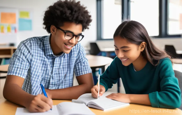 TESOL 강사로서의 학생 관리 기술 - **"Dynamic Learning with Modern Technology"**
A modern, well-equipped classroom buzzing with act... TESOL 강사로서의 학생 관리 기술 - **"Dynamic Learning with Modern Technology"**
A modern, well-equipped classroom buzzing with act...