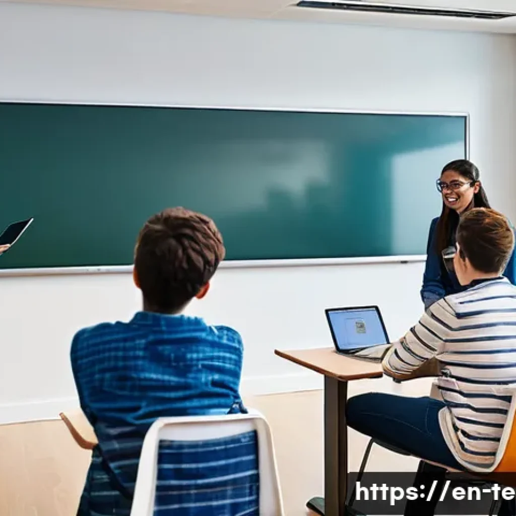 TESOL 강사가 겪는 일반적인 문제 - **Prompt:** A diverse group of high school students (ages 15-18, all modestly dressed in casual clot...