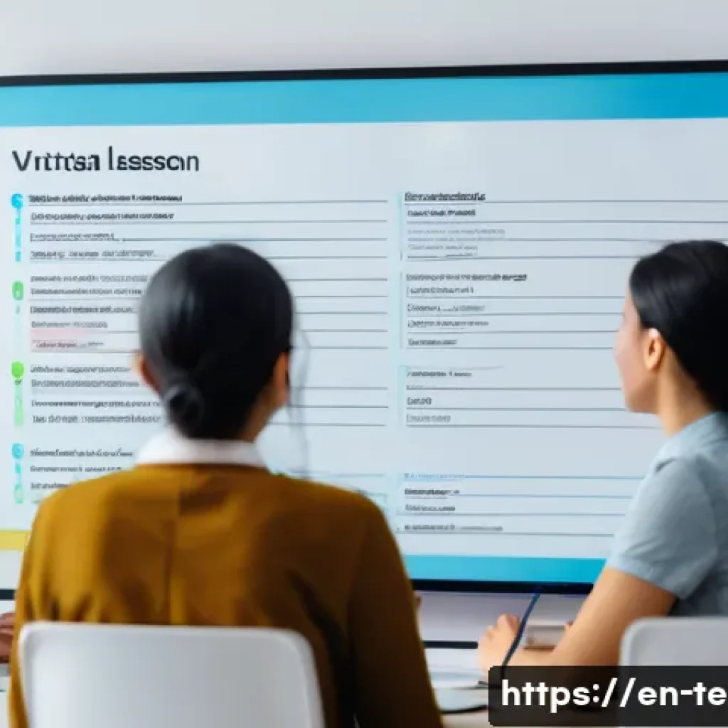 TESOL 자격증 온라인 강의 추천 - A professional online TESOL classroom scene showing a diverse group of adult students from various c...