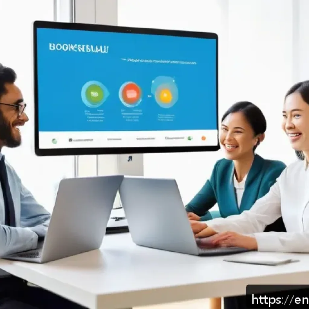 TESOL 강사가 알아야 할 대중 발표 기술 - A diverse group of adult business professionals engaged in an interactive online English lesson, sit...